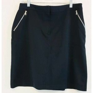 Pantology Black Career Skirt with Zipper Pockets Women's size 12